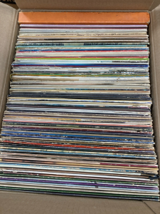 Box of 100+ Vintage Vinyl Records