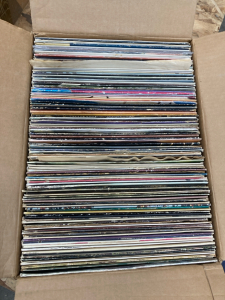 Box of 100+ Vintage Vinyl Records