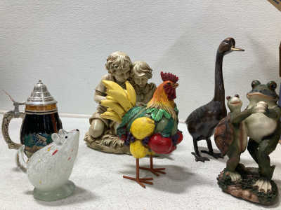 Home decor, Rooster, Duck, Frog & Turtle, and more!