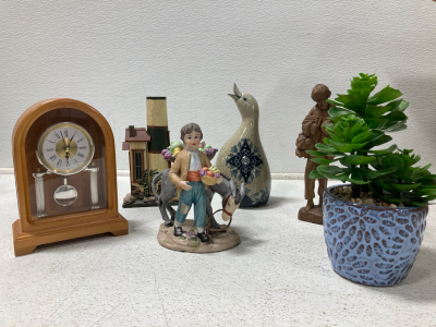 Home decor, Fake Plants, Unbranded Clock, Duck Decor, And more!