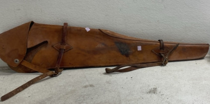 Vintage Leather Shotgun Case