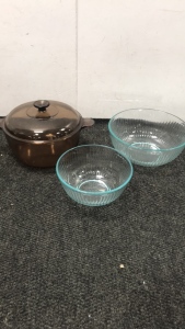 (3) Pyrex Mixing Bowls