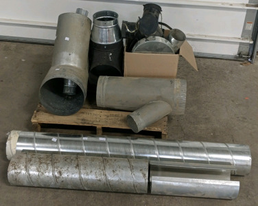 Pallet of Assorted Air Ducting Housing & Adapters Piping