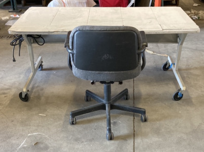 Rolling Table w/ Rolling Chair