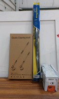 (1) Good Year Wiper Blades - 26" (1) 18V Power Tool Battery Replacement - 2-Pack (1) Electric Cleaning Brush [perch]