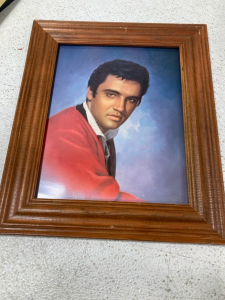 Vintage Original Elvis 8x10 Picture in Wood Frame