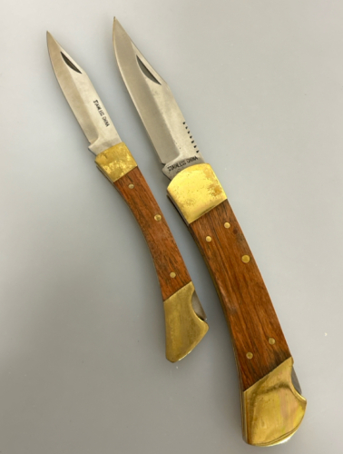 (2) Stainless Lock Back Knives