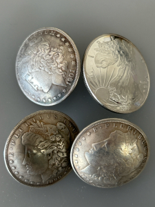 (4) Morgan Dollar Conchos