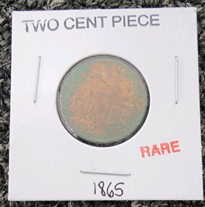 1865 Two Cent Piece
