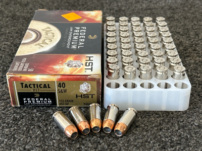 (50) Rounds of Federal Premiuim 40 S&W 155 Gr.