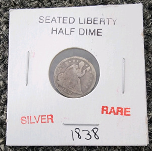 1838 Seated Liberty Half Dime