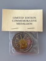 Sir Winston Churchill Coin, Kennedy Half Dollar, and Limited Edition Commemorative Medallion - 4