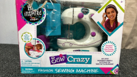 SewCrazy Fashion Sewing Machine, Bag of Fabric Letters, 1” Carry-All Binder, & More! - 2