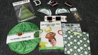 Box Of Assorted Football Party Supplies