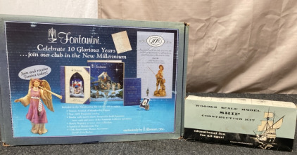 Fontanini New Millennium Membership Kit & Wooden Scale Model Ship Construction Kit