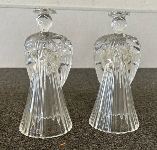 (2) Angel Candle Holders