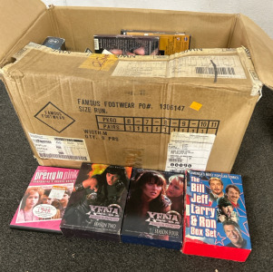 Box of DVDs