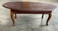 Small Brown Coffee Table - 3