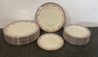 Lenox Amithest (13) Dinner Plates (12) Salad Plates