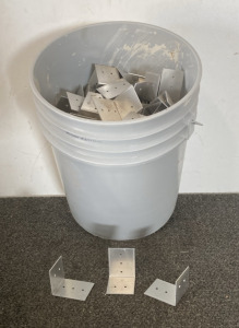 Bucket Of Aluminum Brackets