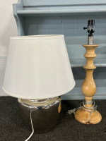 (3) Lamps and Wooden Shelf - 4