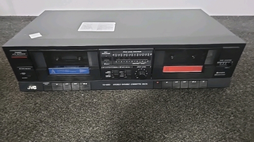 (1) JVC TD-W10 Stereo Double Cassette Deck