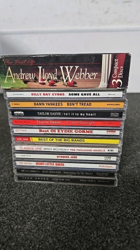 (1) Set of About 14 CDs Ranging From Taylor Dayne to Wynonna Judd