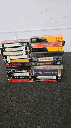 (1) Collection of 22 VHS Tapes