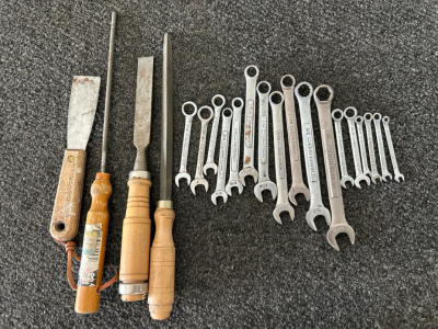 Craftsman Chrome Wrenches and Wood Working Tools