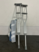 Pair of Crutches And Knee Brace