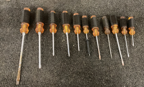 Various Sizes Of Flathead And Phillips Screwdrivers