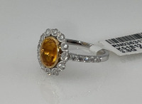 Value $16,600 Sapphire And Diamond 18k. Gold Ring Size 6-1/2 (US) - 2