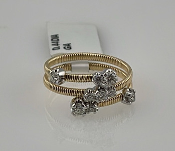 Value $4,120 Diamond 14k. Gold Ring Size 7 (US)