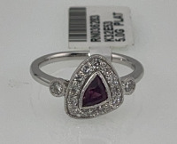 Value $10,460. Kashmir Sapphire & Diamond Platinum Ring