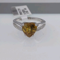 Value $6,720 Natural Sphene & Diamond Gold Ring - 2