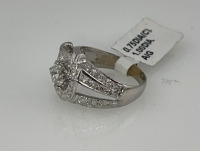 Value $12,850 Diamond 14k White Gold Ring Size 7 (US) - 2