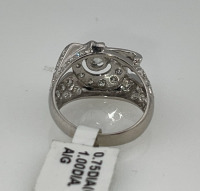 Value $12,850 Diamond 14k White Gold Ring Size 7 (US) - 4