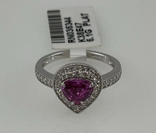 Value $13,680 Sapphire And Diamond Ring Size 6-1/2 (US)