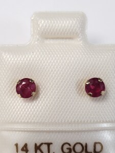 $100 14K Ruby Earrings