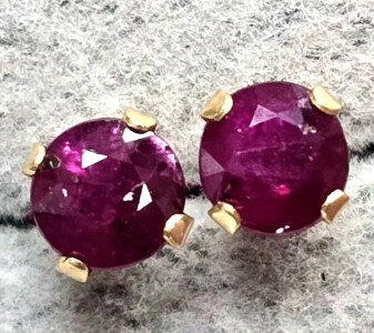 $240 10K Ruby Earrings