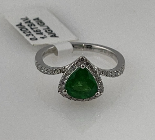 Value $10,223 Tsavorite And Diamond Platinum Ring Size 6-1/2 (US)