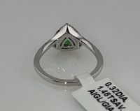 Value $10,223 Tsavorite And Diamond Platinum Ring Size 6-1/2 (US) - 4