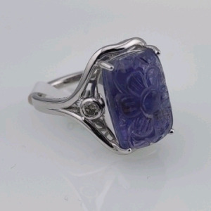 Vue $5,520 Tanzanite & Diamond Silver Ring