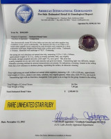 Value $1,950 Star Ruby And White Sapphire Silver Ring - 5