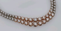 Value $48,000 Rose & White Gold Ladies Cast & Assembled Diamond Necklace - 2