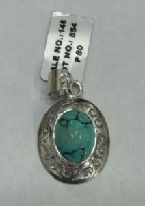 Silver Turquoise Pendant