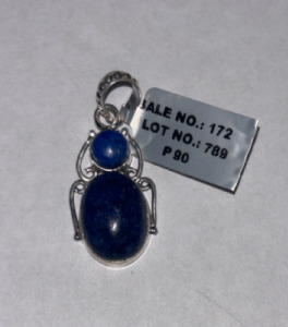 Silver Lapis Pendant