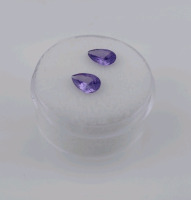 (1) 178.25ct. Turquoise Freeform Polished Slab & (1) 2.00ct. Natural Purple Tanzanite Faceted Pear Cut Gemstones - 7