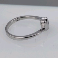 (1) Size 9 Faceted Aquamarine Trillion Cut .925 Ring, (1) Size 9 Faceted Aquamarine Trillion Cut .925 Ring, & (1) Size 8 White & Aquamarine Princess Cut Topaz Ring - 8