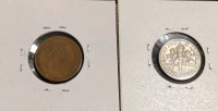 (1) 1976-P Ike Bicentennial Dollar Coin, (1) 2007-S Wyoming State Quarter, (1) 1978-D Jefferson Nickel Denver Mint Nickel, (1)1985-D BroadStrike Roosevelt Dime Denver Mint, (1) 1946-S Misaligned Die Lincoln Wheat Penny, (1) 1940-P Lincoln Wheat Penny, (2) - 12